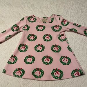 TBBC Polly play dress deck the halls w/ bows & holly